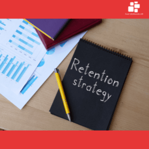 notepad with Retention Strategy in writing on it